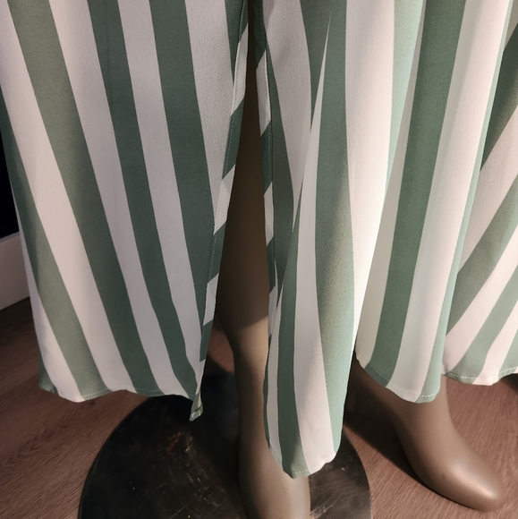 Green Striped Midi Dress - Picture 8 of 8
